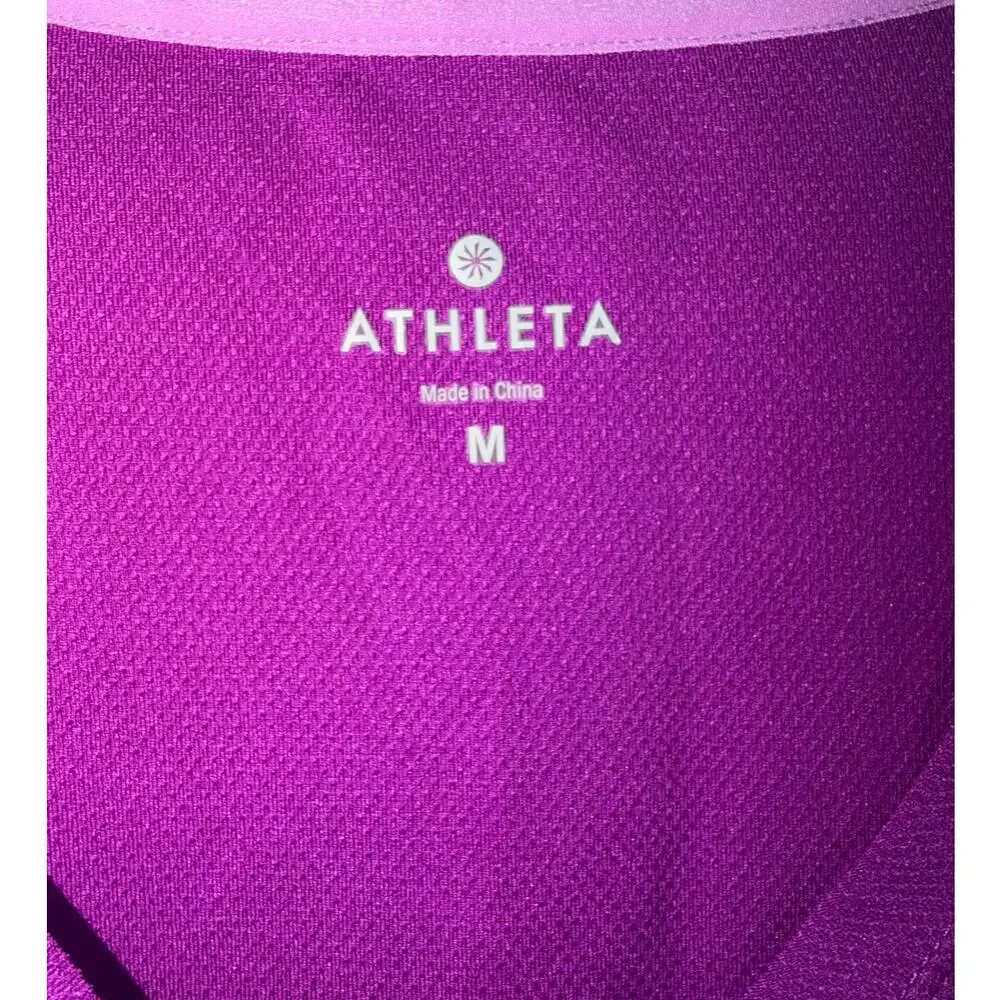 Athleta Purple Swim Cover Up UPF Lightweight Beach Pool Size MEDIUM - Picture 3 of 6